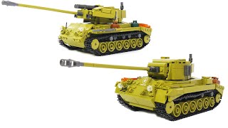 Build Your Own Lego Tank Unboxing Sluban Army M38B0860 Tank M26 Pershing amp Super Pershing [upl. by Chelton221]