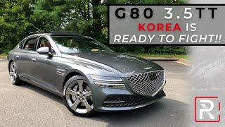 The 2021 Genesis G80 35T is a StandOut New Luxury Sedan From Korea [upl. by Notse]