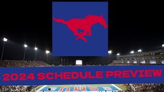 SMU 2024 College Football Schedule PreviewProjected Record [upl. by Sergius]