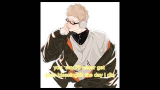 Tsukishima x yn yn is kageyamas sister [upl. by Noevart783]