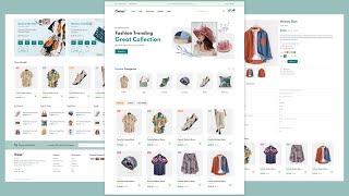 Build A Responsive Ecommerce Website Project With HTML CSS JavaScript [upl. by Burch69]