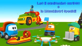 Leo il camioncino Curioso e i Mezzi Speciali  Compilation Cartoni animati [upl. by Ettelloc]