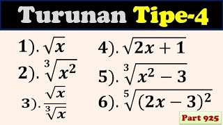 Turunan Fungsi Bentuk Akar Tipe4 [upl. by Kaine841]