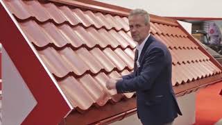 Modular metal roof tile Bratex Scandinavia® [upl. by Mathian]