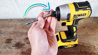 How To Use A Drill Bit In A DeWALT Impact Driver [upl. by Phelia]