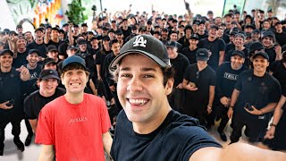 Surprising David Dobrik With 100 David Dobriks [upl. by Fugazy893]