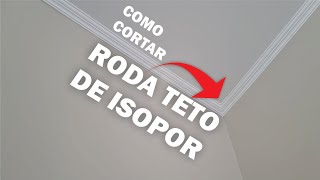 RODA TETO DE ISOPOR  COMO CORTAR COLAR E APLICAR [upl. by Bogart]