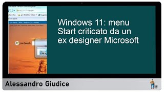 Ex Designer Microsoft Critica il Menu Start di Windows 11 Ecco Perché [upl. by Birdie]