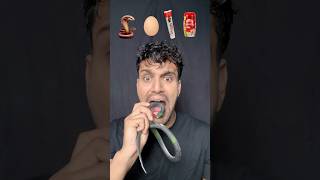 Snakeeggtoothpastedabar chyawanprash asmr eatingchallenge bikueating food cartoon Bikram [upl. by Tessi60]