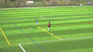 Fussballtraining Doppelpass mit Abschluss  Torschuss  Technik [upl. by Ayahc294]