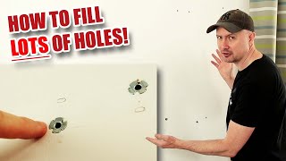 How to fill LOTS of HOLES in walls [upl. by Lowery]