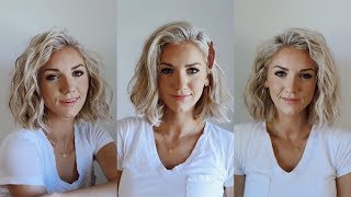 3 Ways to Curl SHORT Hair [upl. by Renick952]