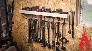 Blacksmith shop makeover amp forging hooks [upl. by Gert]