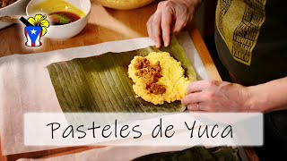 How to make Pasteles de Yuca  Easy Puerto Rican Recipe [upl. by Aniratac61]