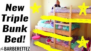 🛏️BUILDING A TRIPLE BUNK BED [upl. by Heigho]