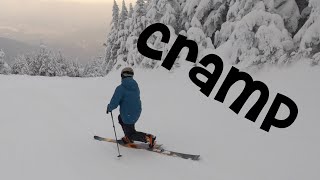 cramp telemark skiing 2023 [upl. by Ailaza]