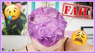 FAILED LAVENDER HAIR DYE TUTORIAL [upl. by Hahsi]