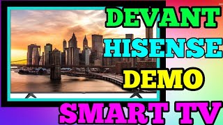 DEVANT and HISENSE SMART TV DEMO [upl. by Salome]