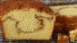 Cinnamon Swirl Coffee Cake Recipe Demonstration  Joyofbakingcom [upl. by Nekal]