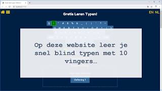 Gratis Leren Typen met 10 vingers op wwwgratislerentypennl [upl. by Venator]