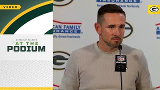 Matt LaFleur PostGame Press Conference  Packers vs Broncos [upl. by Sualk]