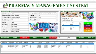 Pharmacy management system project in python  Final year project  Tkinter gui  Hindi [upl. by Ver]