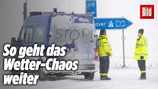 SchneeChaos in Deutschland So geht es jetzt weiter [upl. by Inglebert977]