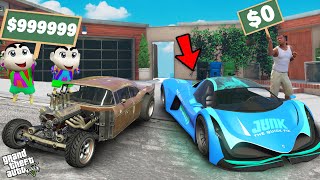 Shinchan And Franklin Ultimate Supercar Upgrade Challenge In GTA 5 [upl. by Ardnahsal]