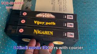 3 HINDI MOVIE VHS CASSETTES SOLD OUT [upl. by Letniuq162]