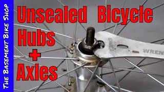 Repairing Unsealed Loose Ball Bearing Bicycle Hubs BMX Axle Replacement [upl. by Leonard193]