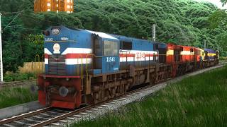 WAP7 Tejas Rajdhani Express Stuck on Incline  Train Videos Indian Railways [upl. by Pandora920]