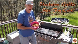 Blackstone Griddle Noodle Stir Fry Cook [upl. by Ettenna]