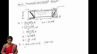 most economical trapezoidal channel section  fluid mechanics  hamphm [upl. by Larimer]