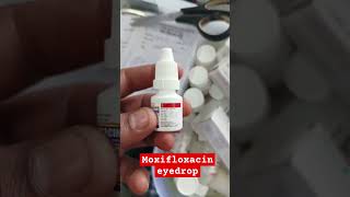 moxifloxacin eye drop 👩‍⚕medicine pharmacy pharmamedicine eyedrop [upl. by Acinad526]