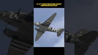 USAF C47 Paratrooper Drop Demonstration [upl. by Refanej]