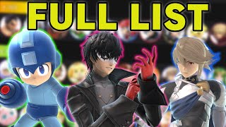 NEW SMASH ULTIMATE TIER LIST Full List [upl. by Avin312]