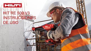 Hilti HIT RE 500 Instrucciones de uso [upl. by Letsirc]