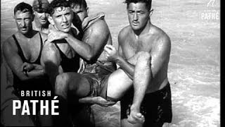 Surfing Maroubra Beach Sydney Australia 1948 [upl. by Latreese]