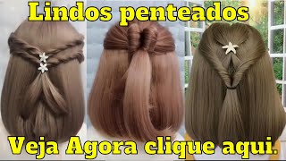 Lindos Penteados de cabelos curtos para fazer em casa [upl. by Muffin]