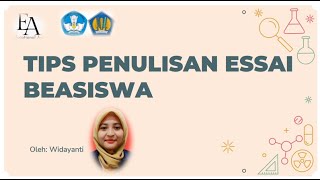 Tips Penulisan Essai Beasiswa [upl. by Kabob]