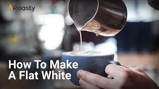 How To Make A Flat White At Home Simple Tutorial [upl. by Eciened]