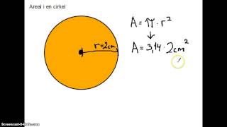 Areal af en cirkel [upl. by Balbinder]