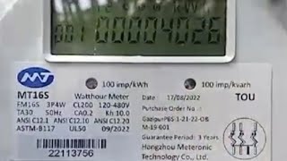 3phase meter display reading [upl. by Akired]