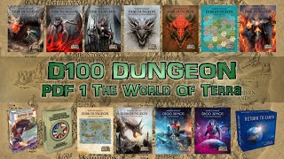 PRODUCT REVIEW PDF1 THE WORLD OF TERRA MK GAMES D100 DUNGEON D100 SPACE [upl. by Cynthia]