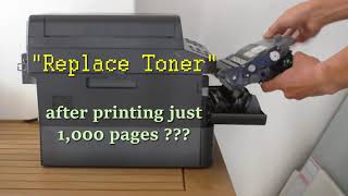 Brother TN450 Toner Cartridge Runs Out Too Soon Early quotReplace Tonerquot Message [upl. by Maighdlin]