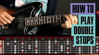 Learn how to Play Double stops  Guitar Tricks [upl. by Haddad813]