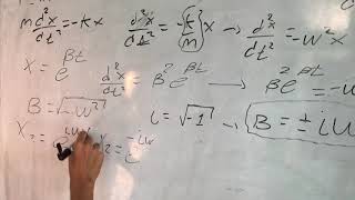 Deducción ecuación de movimiento bien explicada forma diferencial Movimiento armónico simple MAS [upl. by Yasnil405]