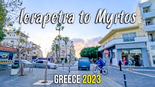 Driving from Ierapetra to Myrtos Crete Greece 2023 [upl. by Kopple]