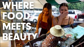 PRETTY Vendors amp DELICIOUS Food Khlong Lat Mayom Floating Market Experience  Thailand Street Food [upl. by Euqitsym]