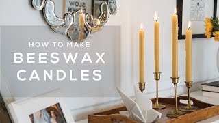 How to Make EASY Beeswax Taper Candles [upl. by Wayland]